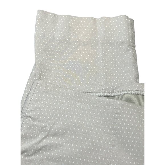 Chicos So Slimming Ankle Pants Pull On Tan White Polka Dots Size 0 XS 4 - Picture 2 of 4